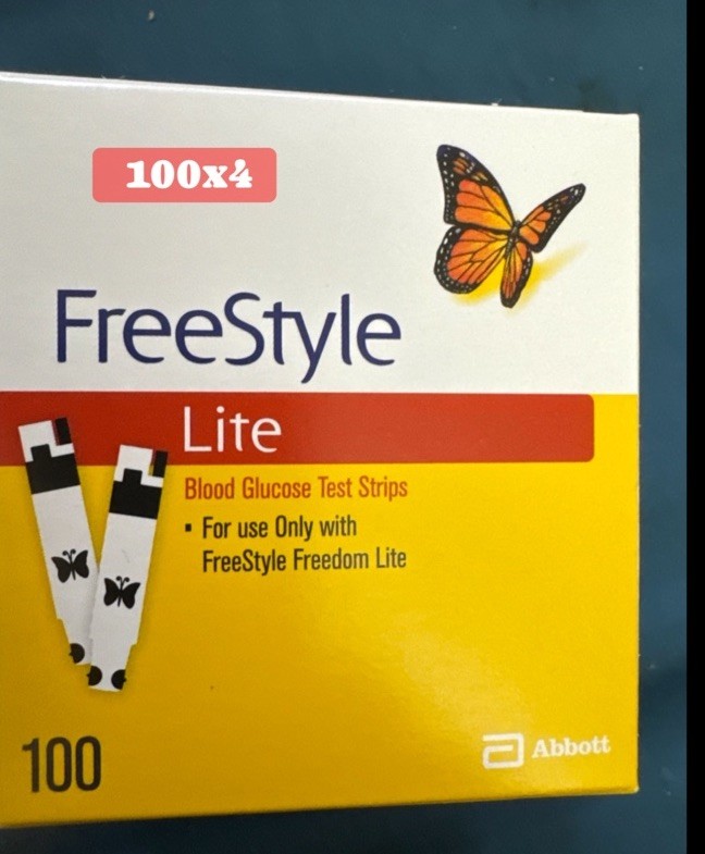New Lot Of 400 Freestyle Lite Blood Glucose Test Strips – 100 X4 Exp 2028 #1