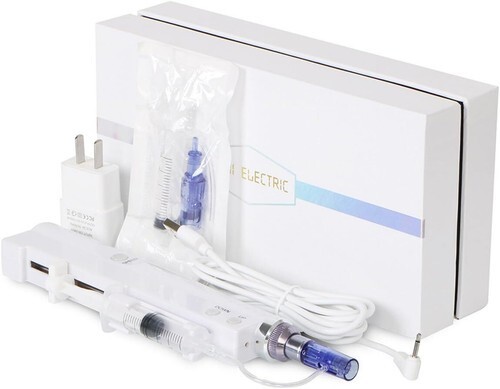 Electric Water Light Therapy Machine with 2pcs Nano Pin Replacement Cartridges
