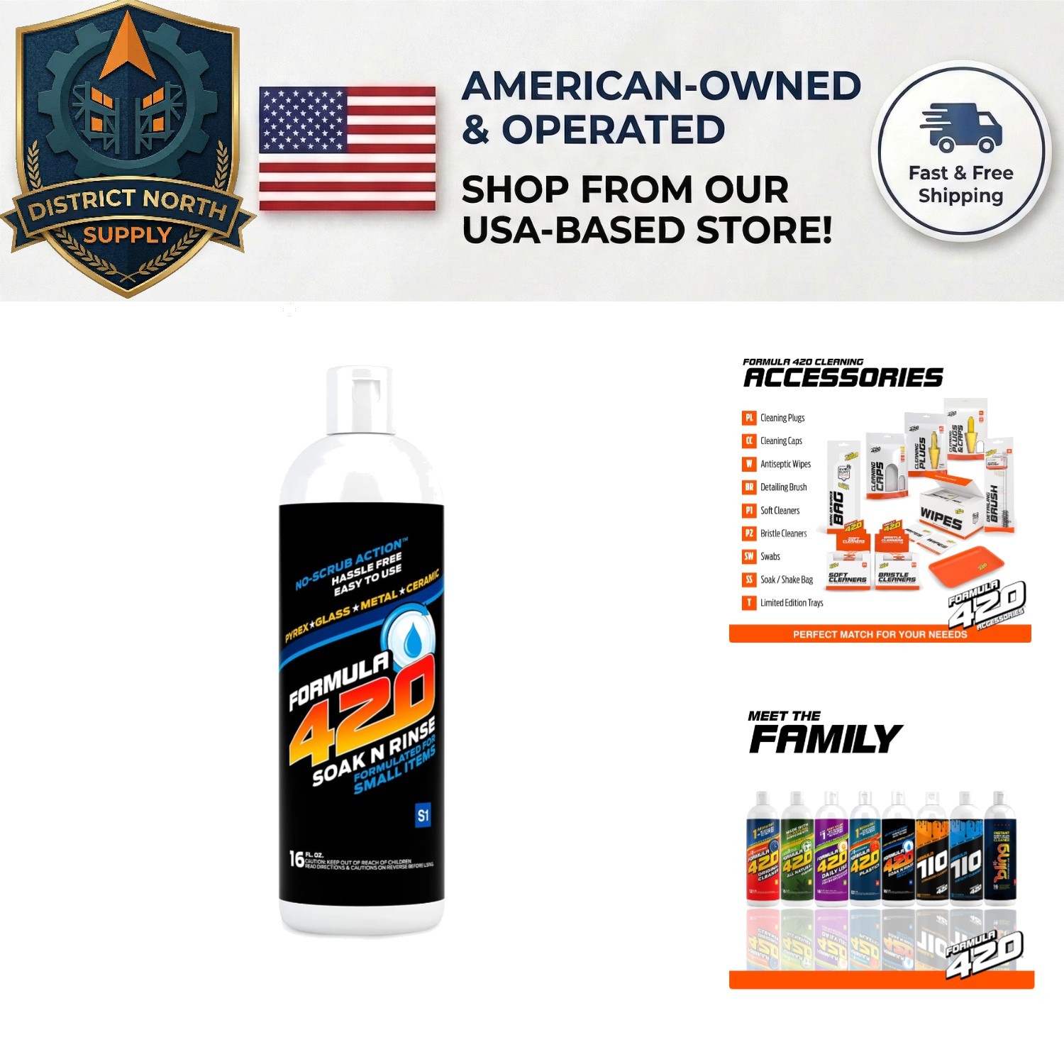 Concentrated Soak-N-Rinse 16 oz: Professional Grade Cleaner for Intricate Items