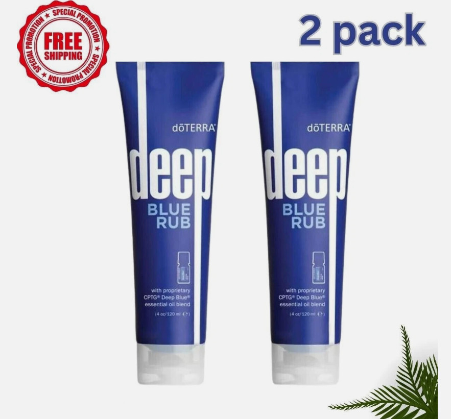 2 PACK DoTERRA Deep Blue doterra Rub Body Cream – 4 oz U.S. Stock EXP:02/2028