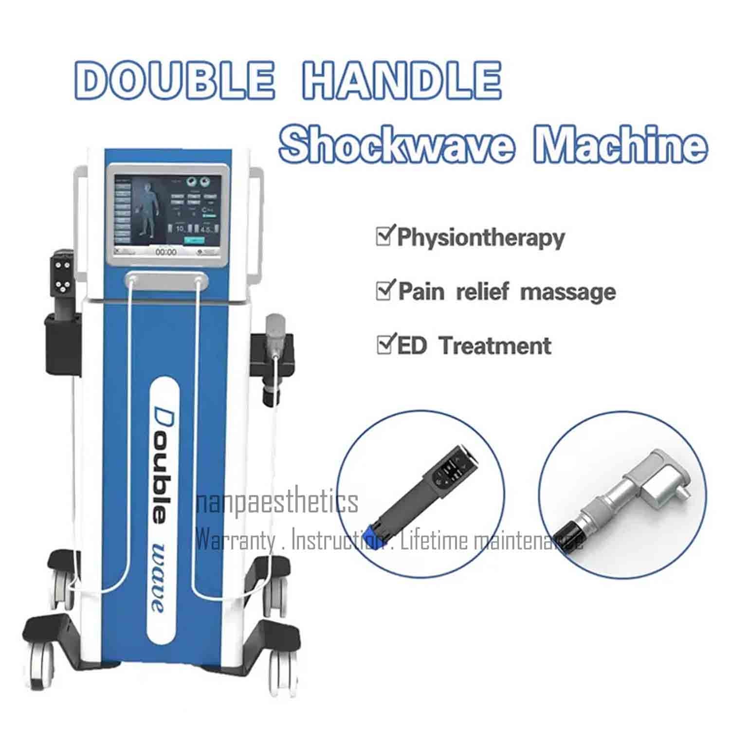 2IN1 ED Shock Wave Therapy Machine Pain Relief Body Massager Physical Therapy