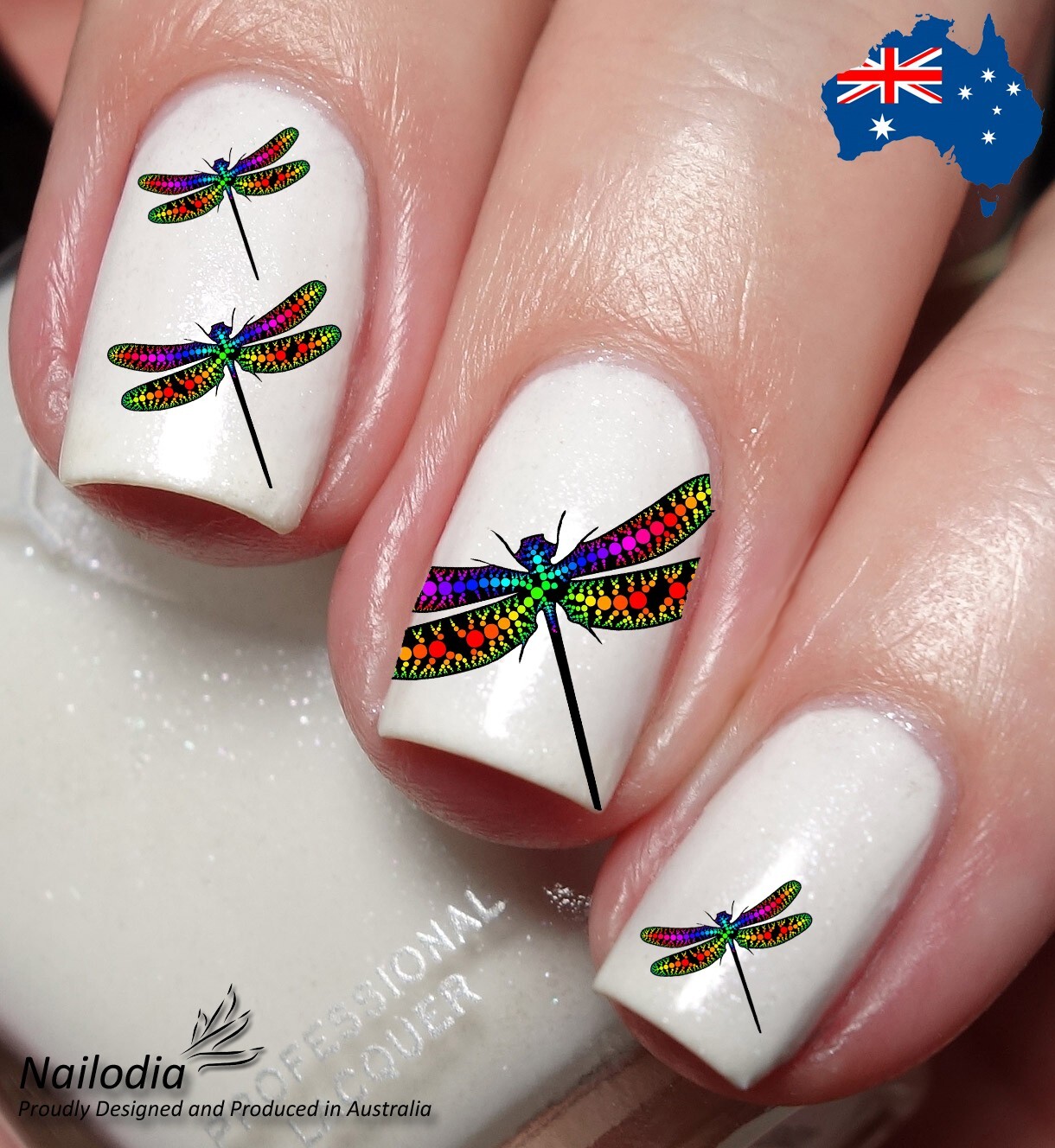 Dragonfly Nail Art Decal Sticker Water Transfer Slider