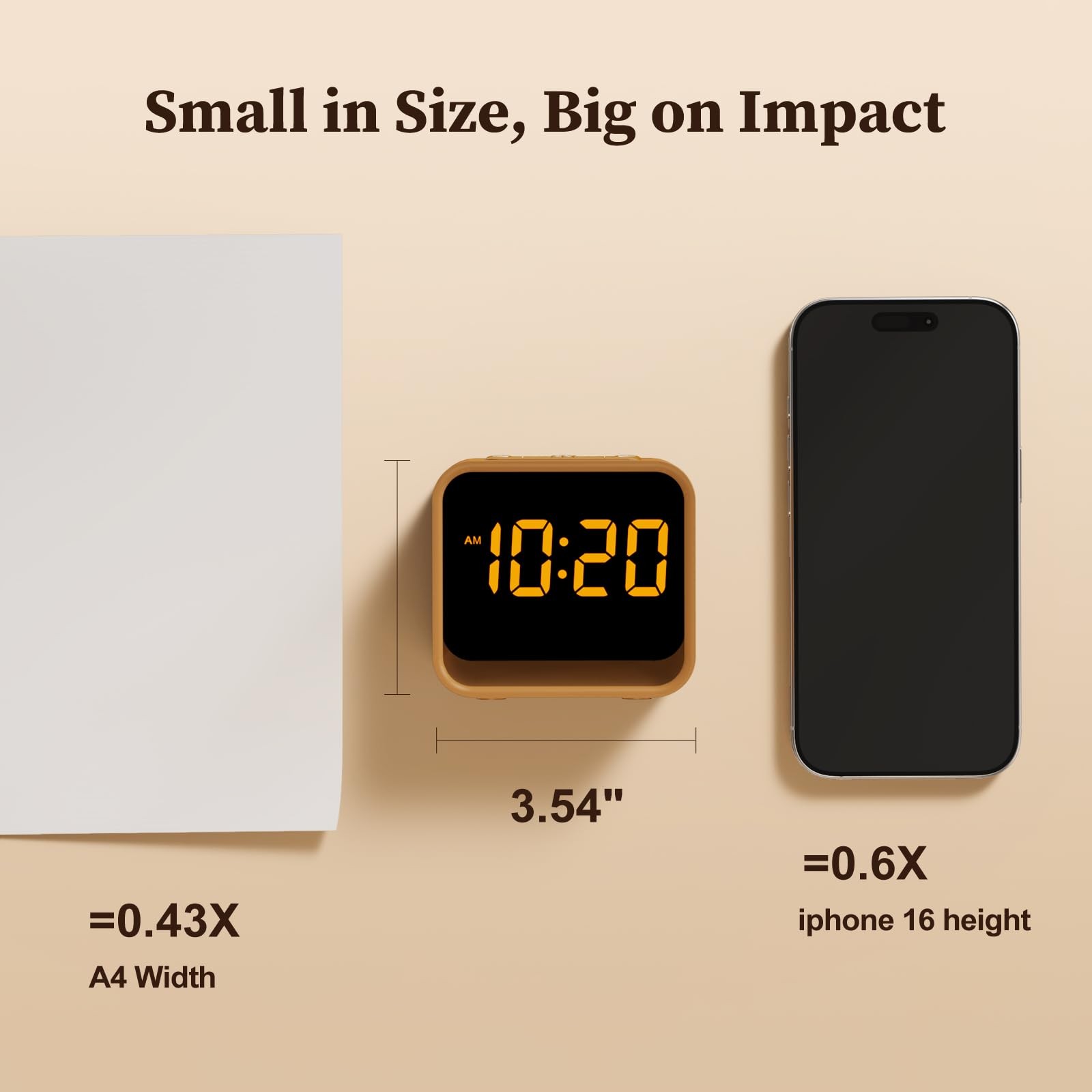 Wooden Sound Machine Alarm Clock for Bedrooms – Gentle Wake-Up with Birdsong,…