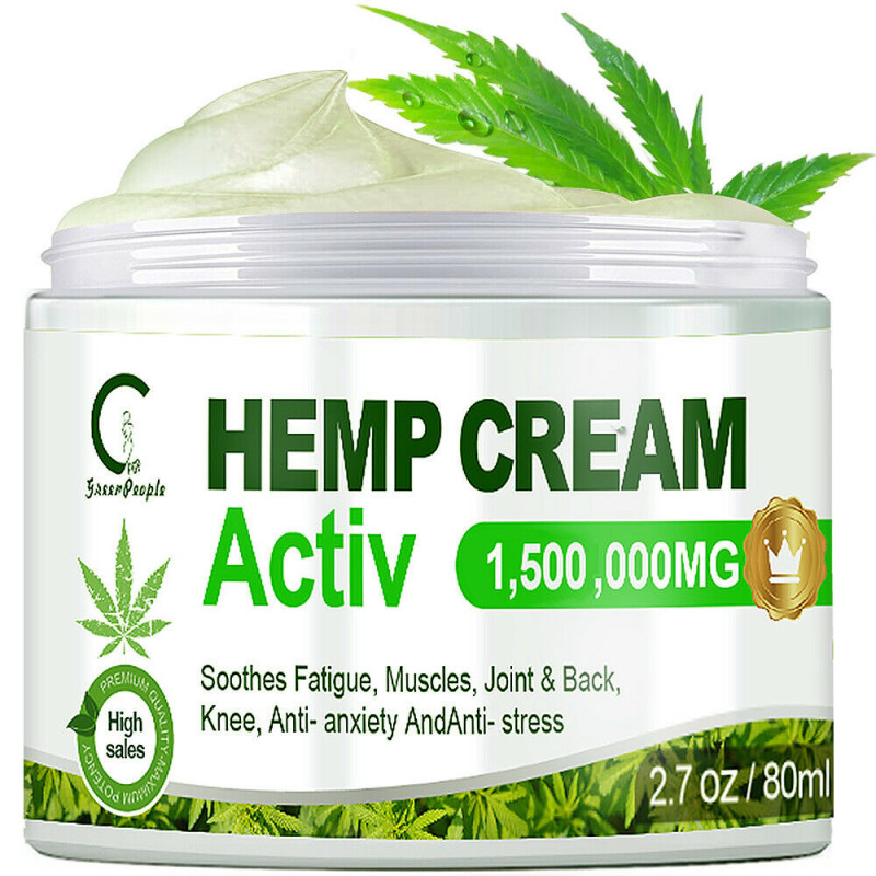Hemp Pain Relief Cream 1,500,000mg For Massage to Relieve Back Neck Joint Pain
