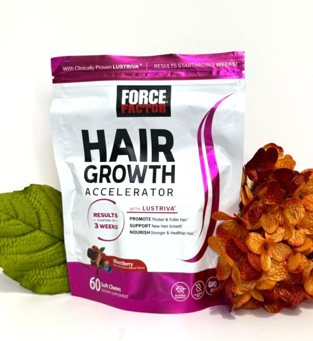 3 Pack Hair Growth Vitamins Soft Chews Fast Growth Accelerator For Men Women 60