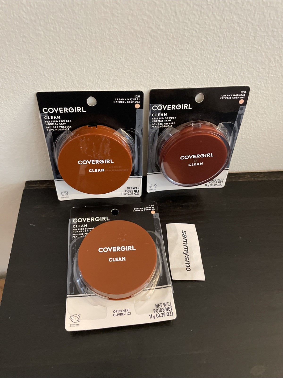 Covergirl Clean Pressed Powder 120 Creamy Natural Original Talc x3