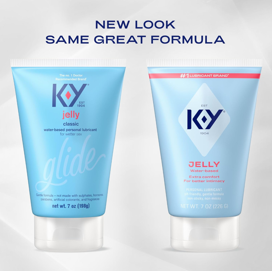 K-y Jelly Classic Water-based Personal Lubricant, Water Based Lube, 7 Oz Pack 1