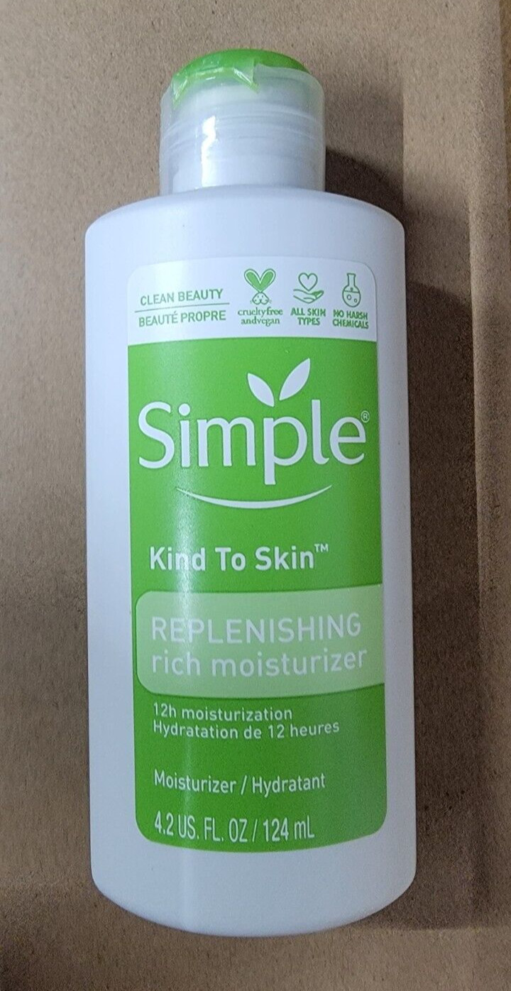(2pack) Simple Kind To Skin Replenishing Rich Moisturizer 14.2oz – Free Shipping