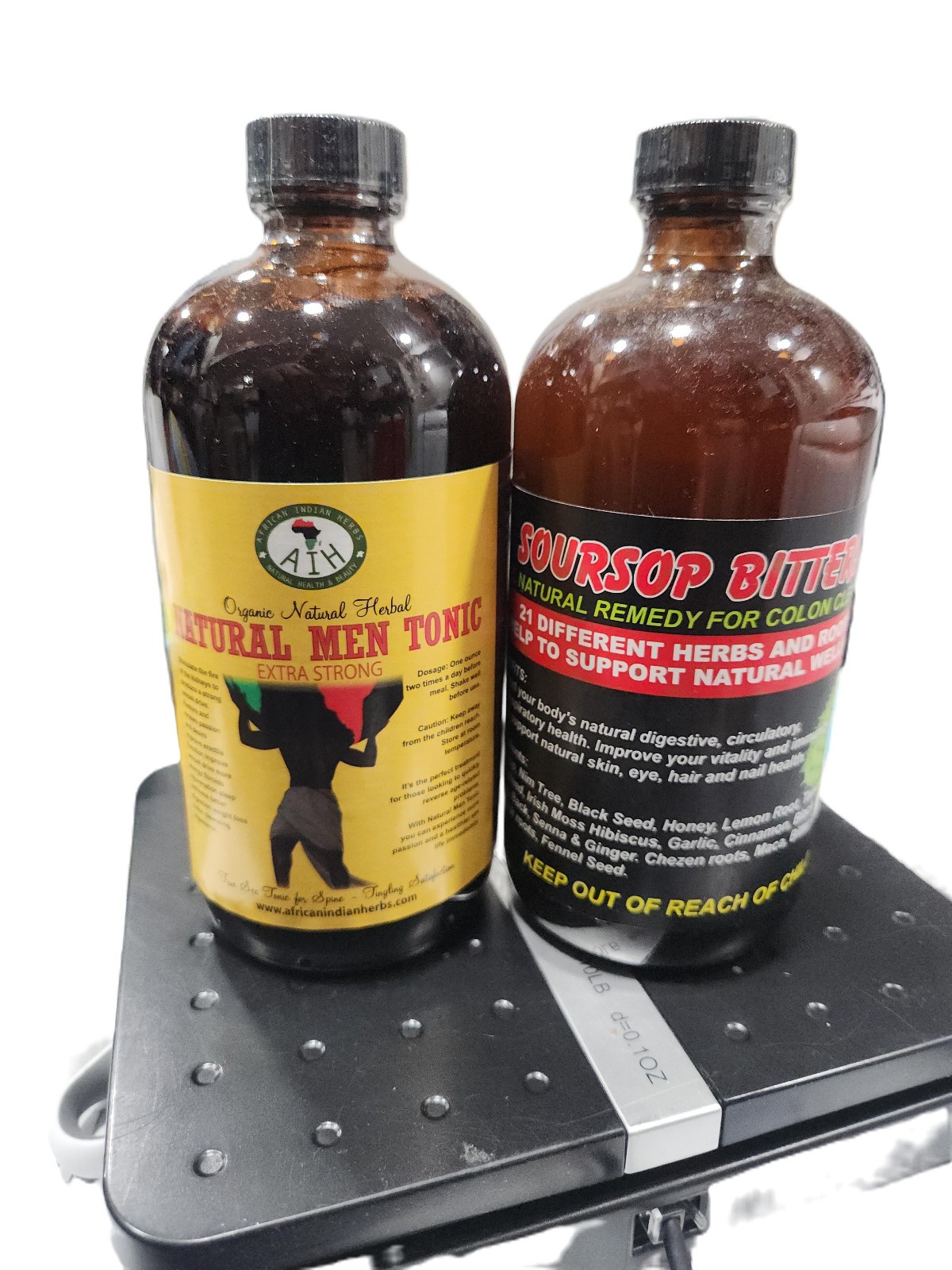 Soursop Bitters and Organic Natural Herbal Men Tonic (16 oz)