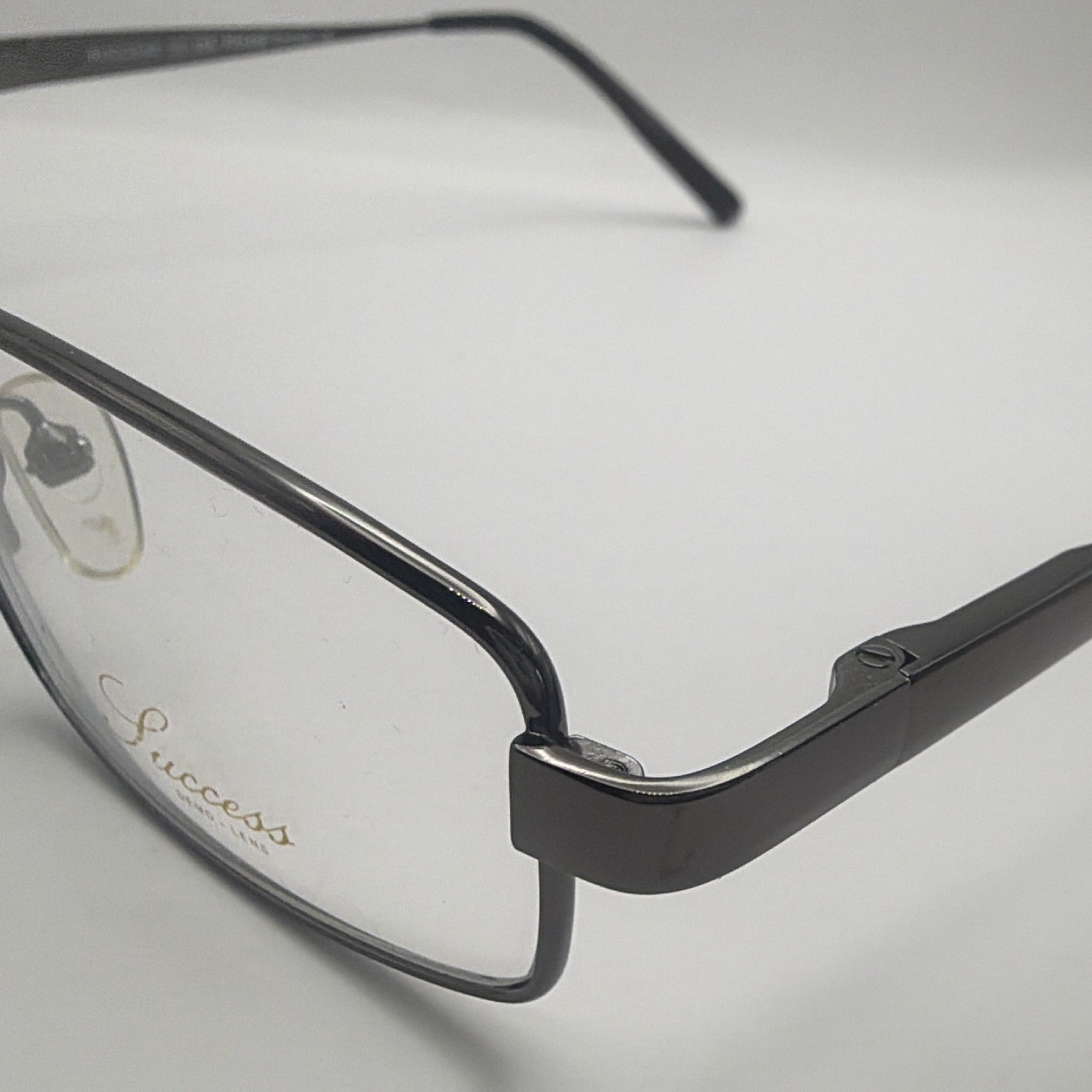 Success SS-368 Gunmetal Metal Rectangular Full Rim Eye Frames 52/18 145 5077
