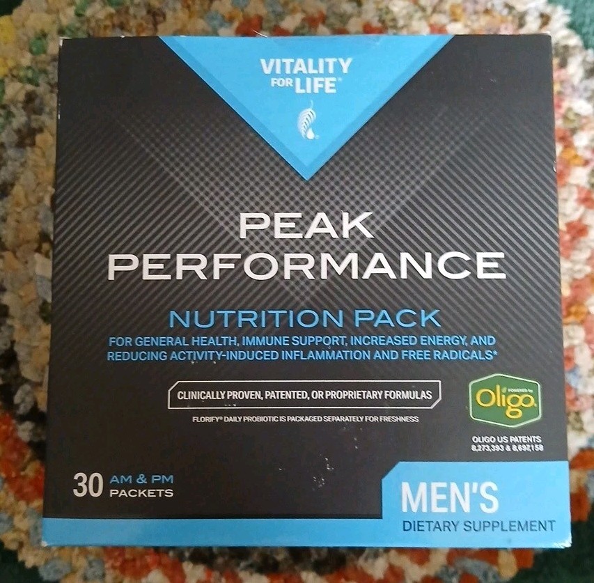 Melaleuca Peak Performance Men’s Nutrition Pack 30 AM/PM Packs Best By 12/2025