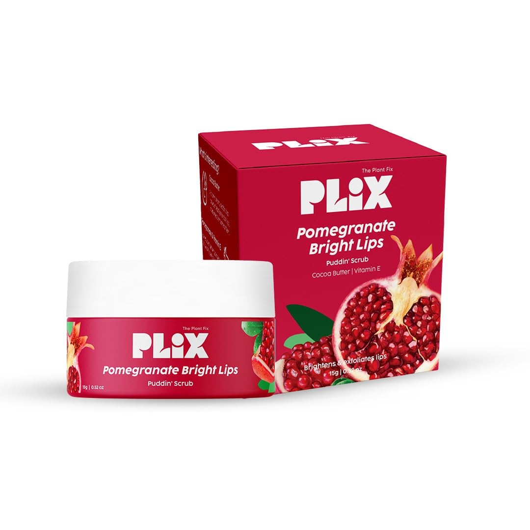 The Plant Fix Plix Pomegranate Bright Lips Scrub 15 Gms
