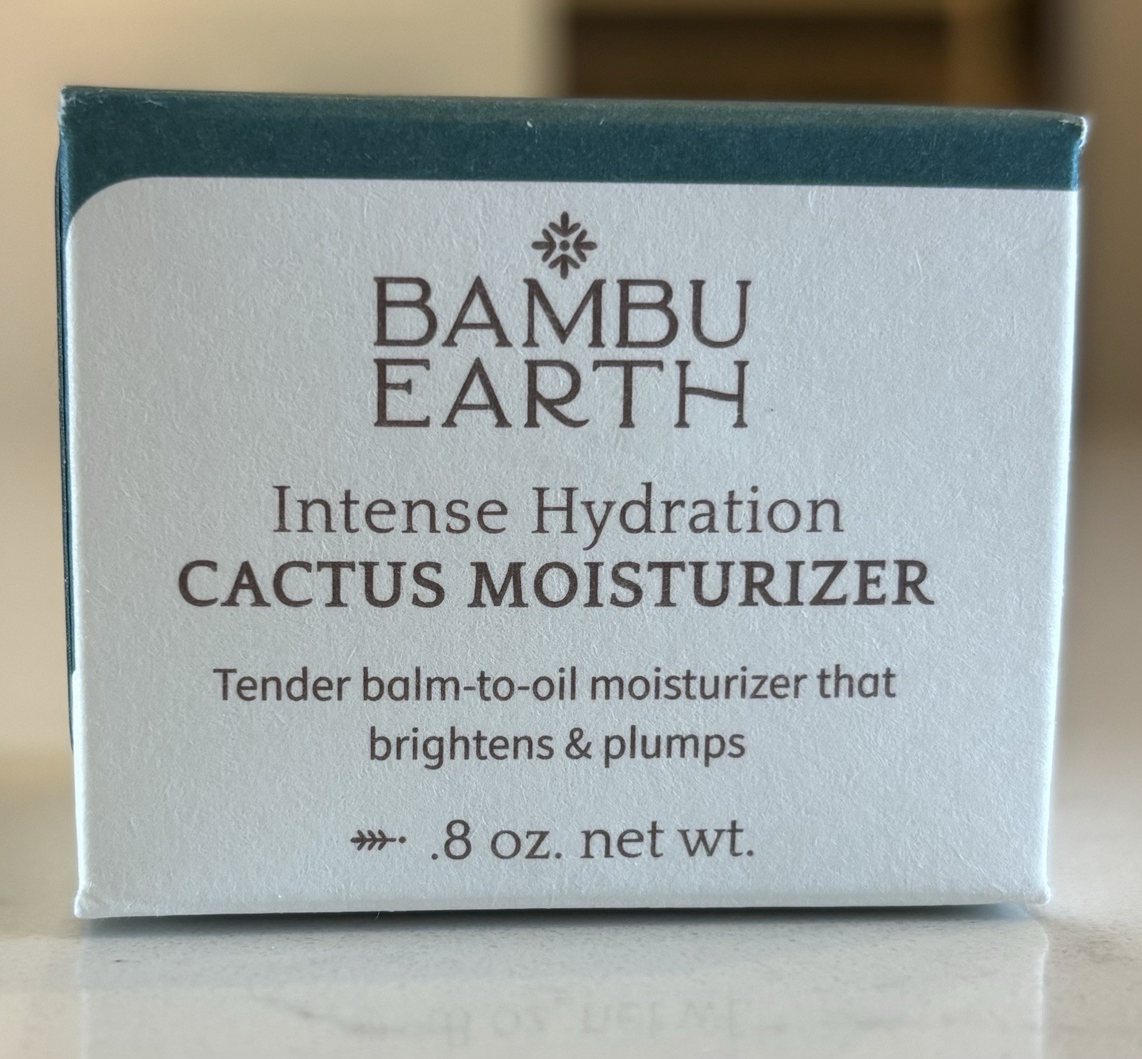 Bambu Earth Intense Hydration Cactus Moisturizer Brightens Plumps 0.8 oz NIB