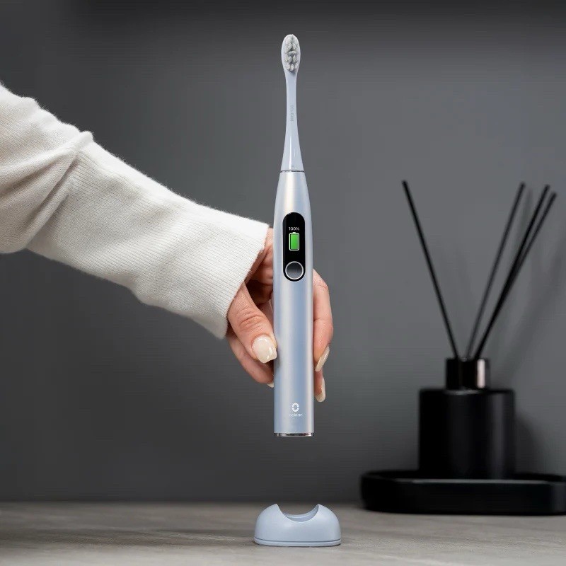 Oclean X Pro Sonic Electric Toothbrush Rechargeable App Timer Silver