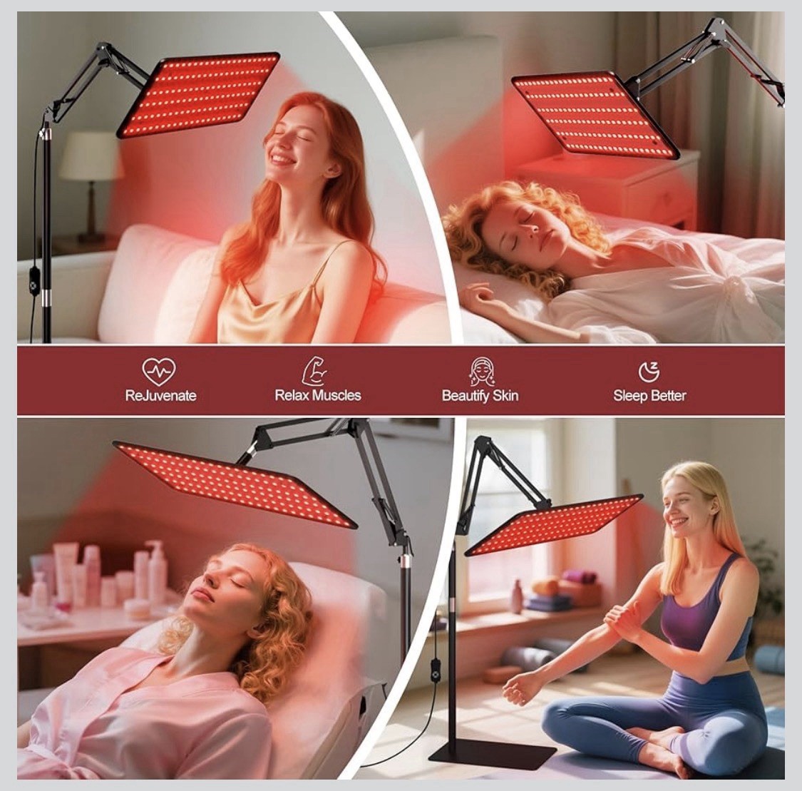 Morfone Red Light Therapy for Body Face – Tri-Wavelength 660nm, 850nm, 940nm…