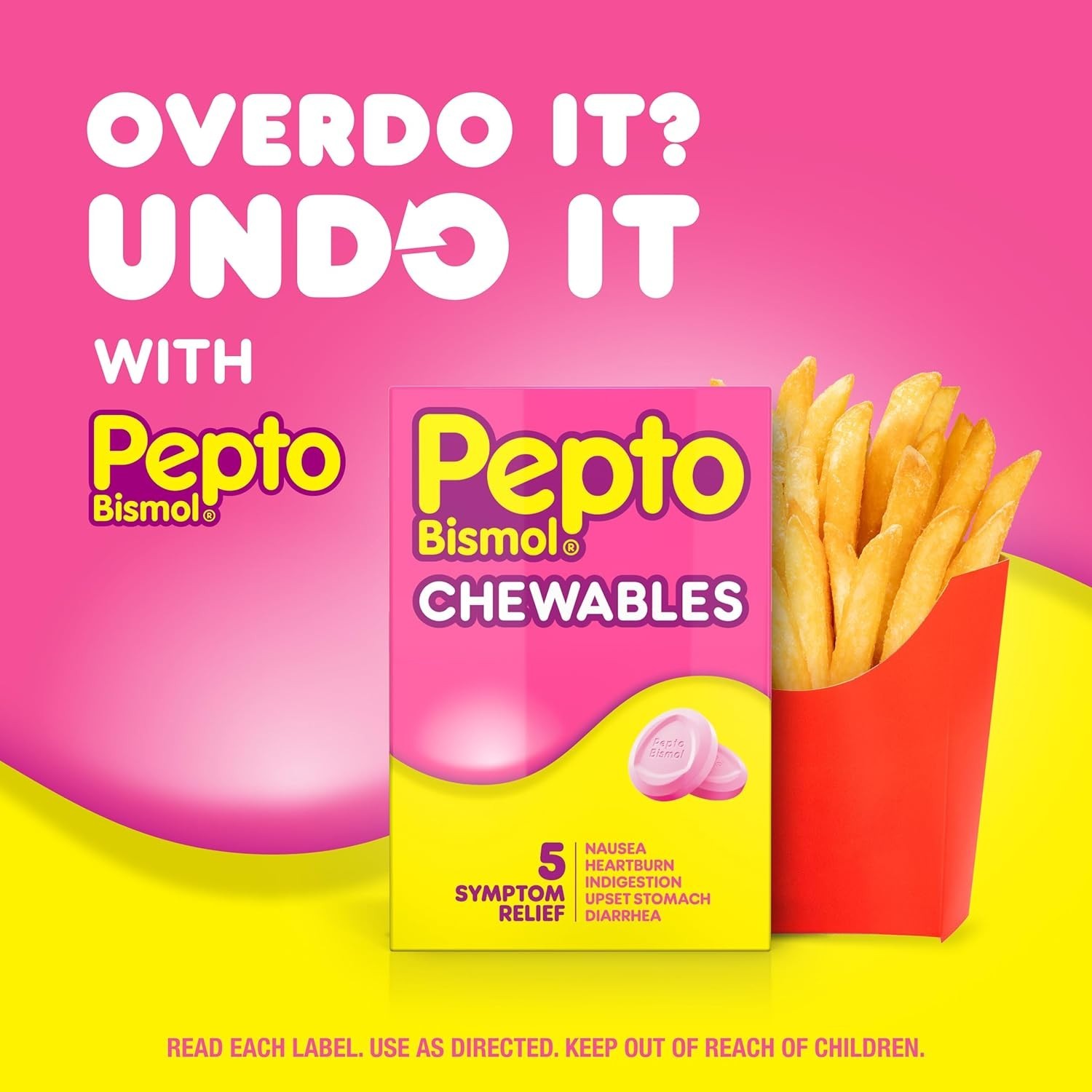Pepto Bismol Pepto-Bismol Chewable Tablets, 30 ct