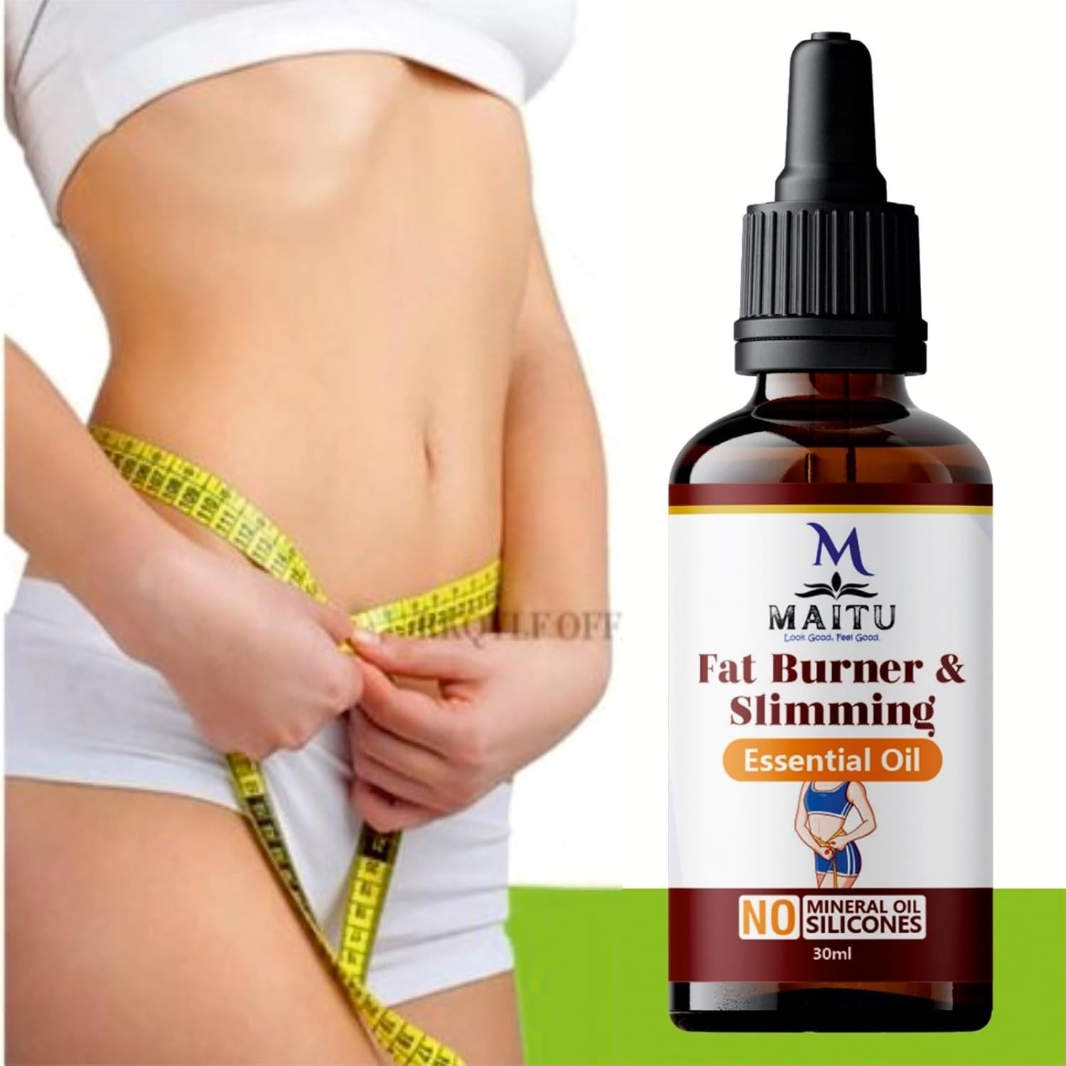 100% Fat burner Essential Oil For Weight Loss Boost Digestion Metobolim 30ml