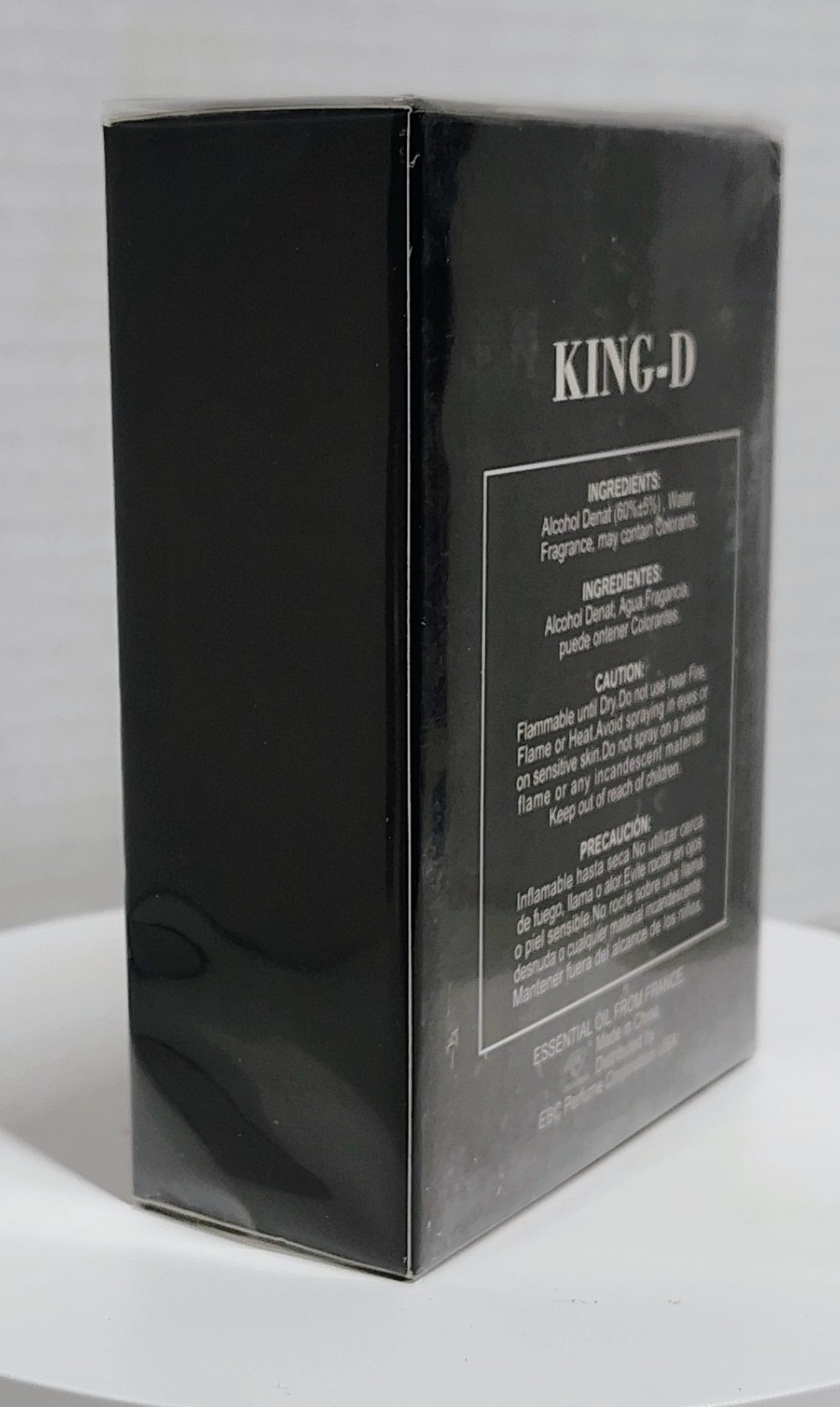 King-D Black Edition Cologne 3.4oz EDP Spray New Sealed Bold Fruit Smoky Birch