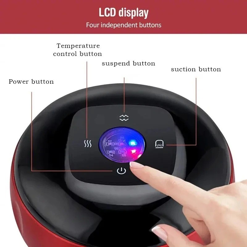 Electric Cupping Therapy Set with Red Light Smart Cupping Gua Sha Massage Device