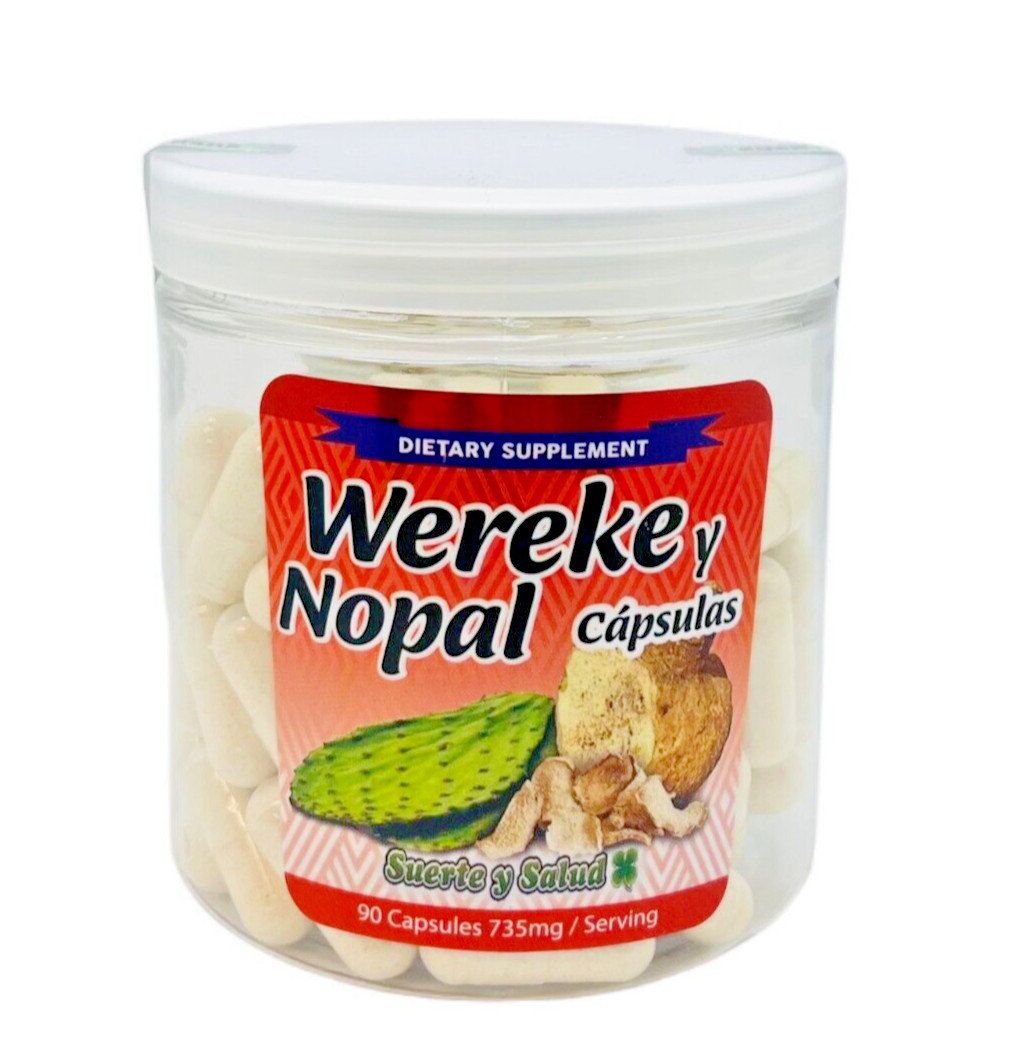 Wereke Y Nopal (Huereque) (Cactus) 90 Capsules 735mg 100% Natural