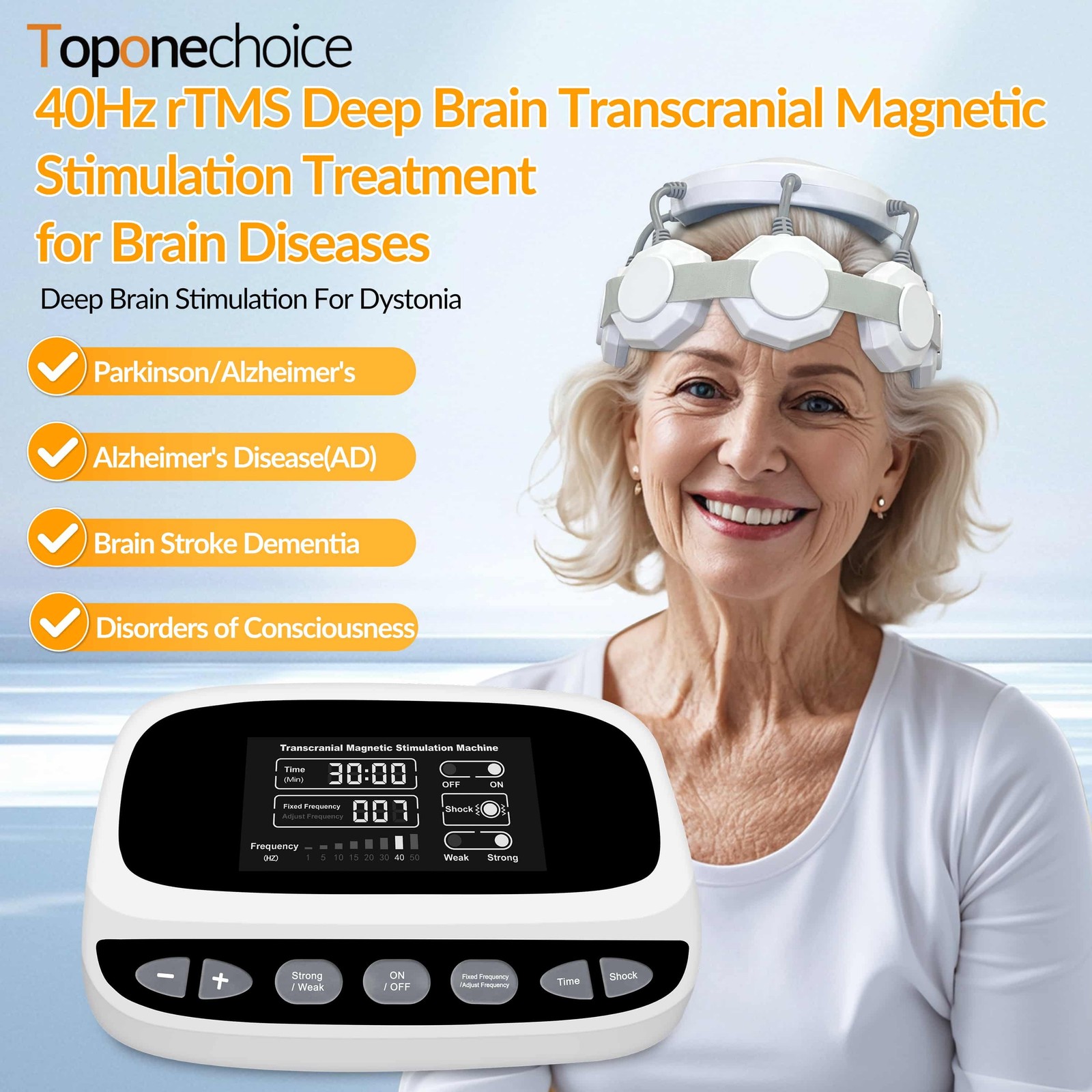 rTMS Machine for Depression Parkinson Stroke Alzheimer Autism At-Home