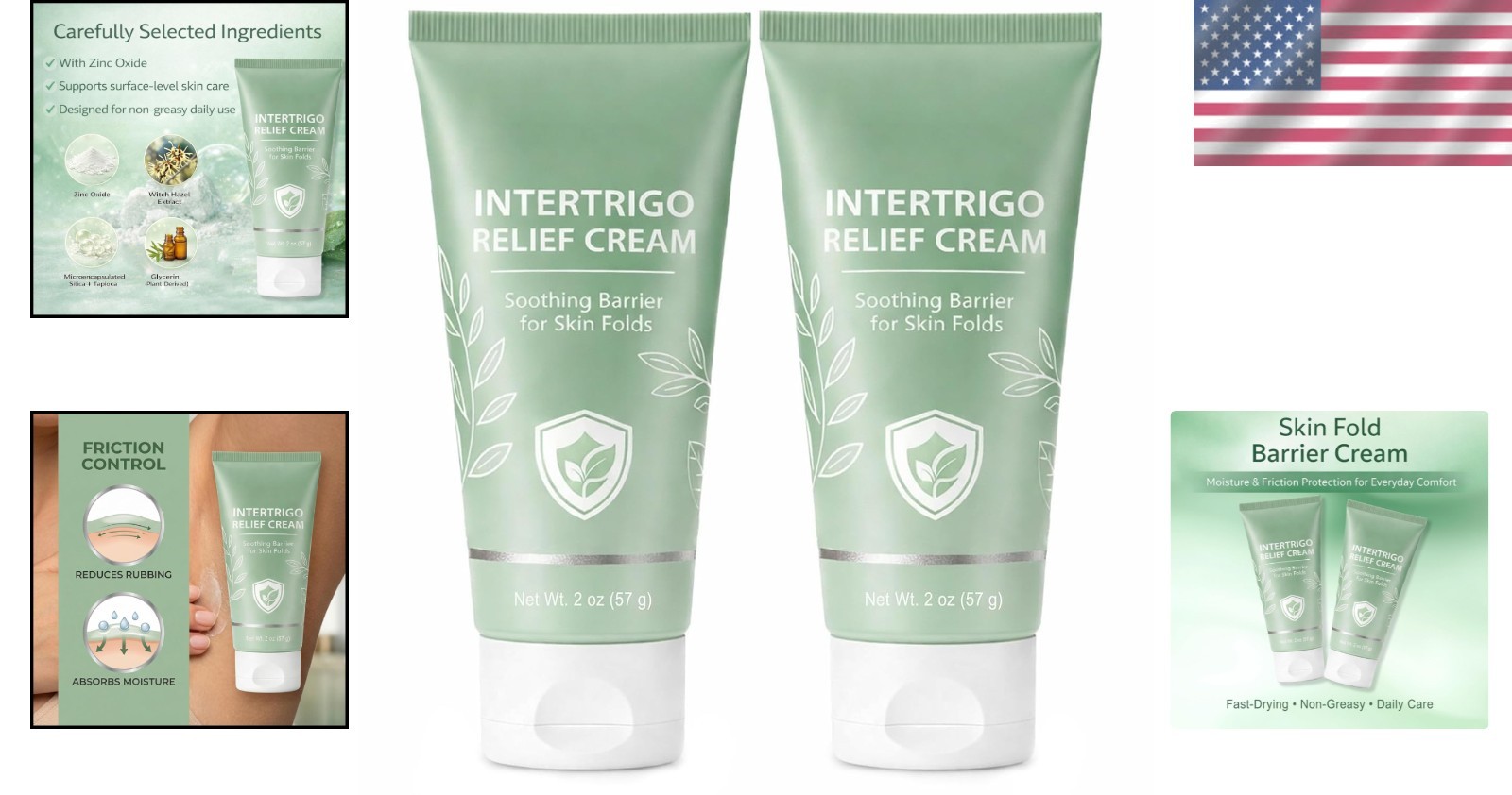 Skin Fold Barrier Cream 2oz – Moisture Protection