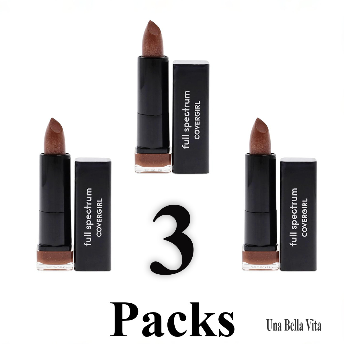 CoverGirl “Prodigy” Full Spectrum Color Idol Satin Lipstick 0.12 OZ LOT 3