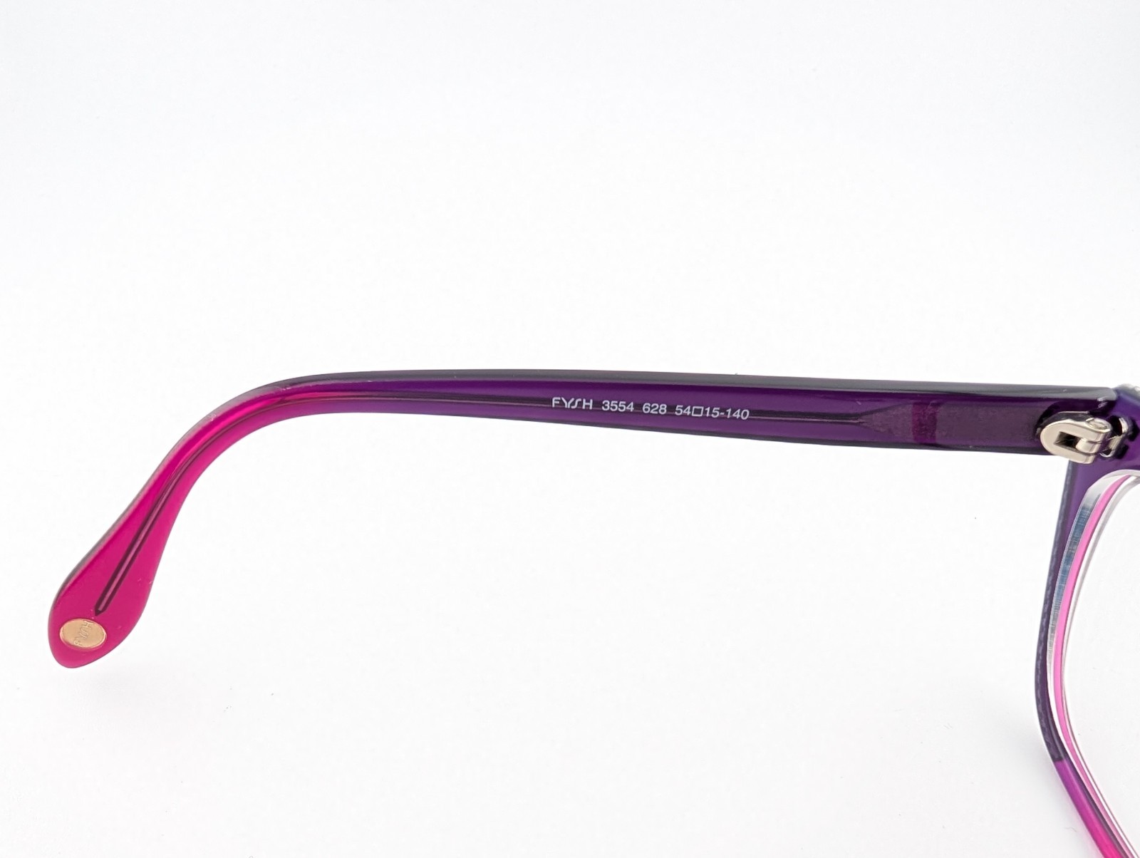 Fysh Urban Eyewear Eyeglasses, Frames Only, 3554 628, 54-15-140, Plastic, Purple