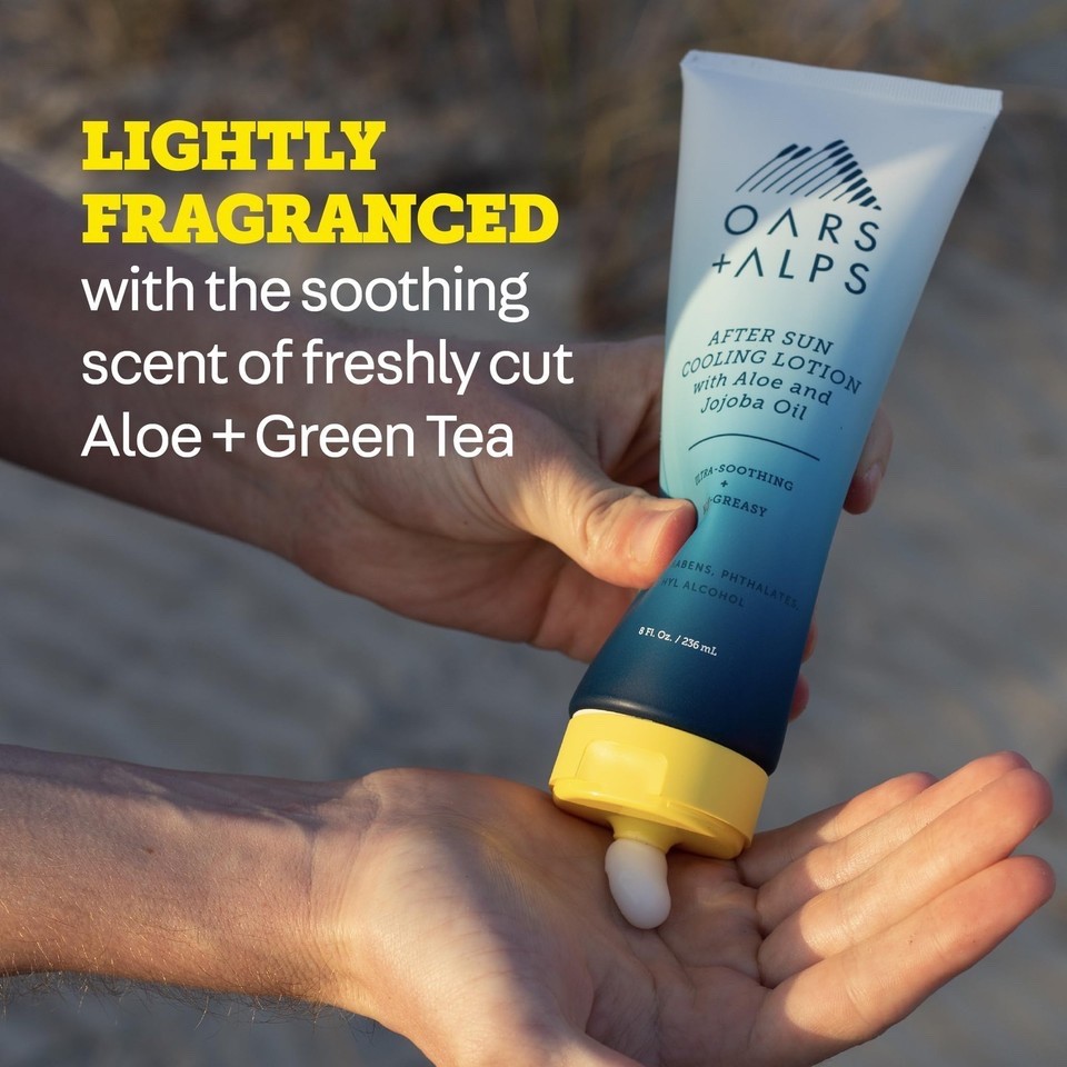 2 PACK After Sun Cooling Lotion, Aloe Vera and Cucumber Extract for Sunburn