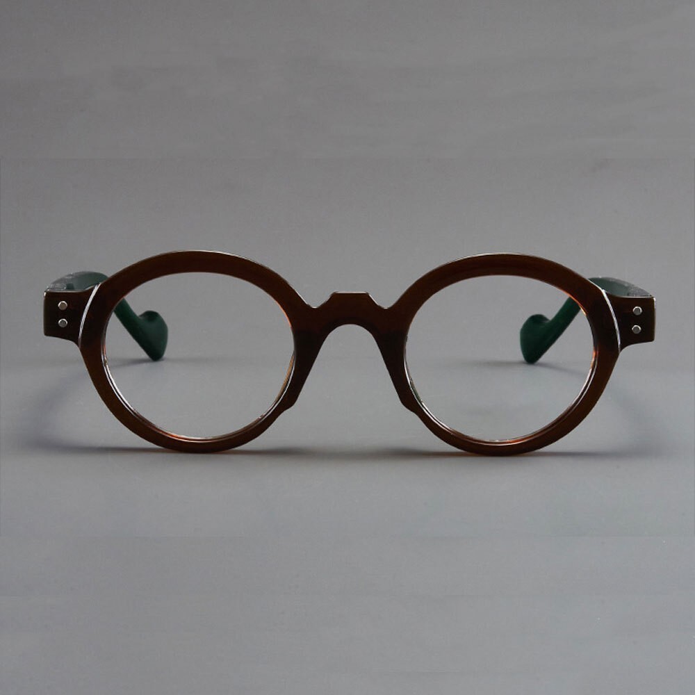 Round Reading Glasses Anti-Blue Light Presbyopia Glasses Vintage Readers PC