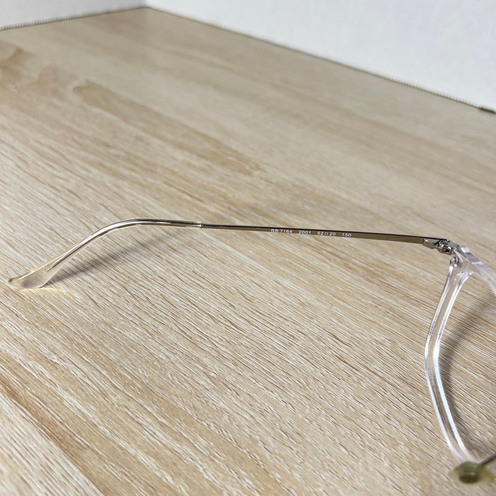 Ray-Ban RB7164 2001 Eyeglasses Clear Square Full Rim Frames Only 52-20-150