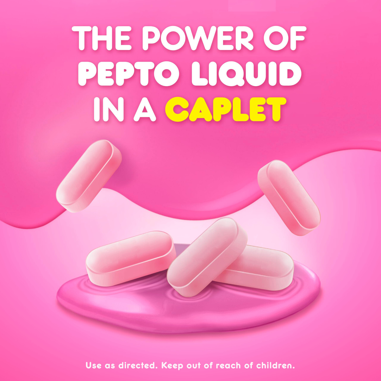 2 Pack Pepto Bismol Caplets for Upset Stomach & Diarrhea Relief, total 80 Ct