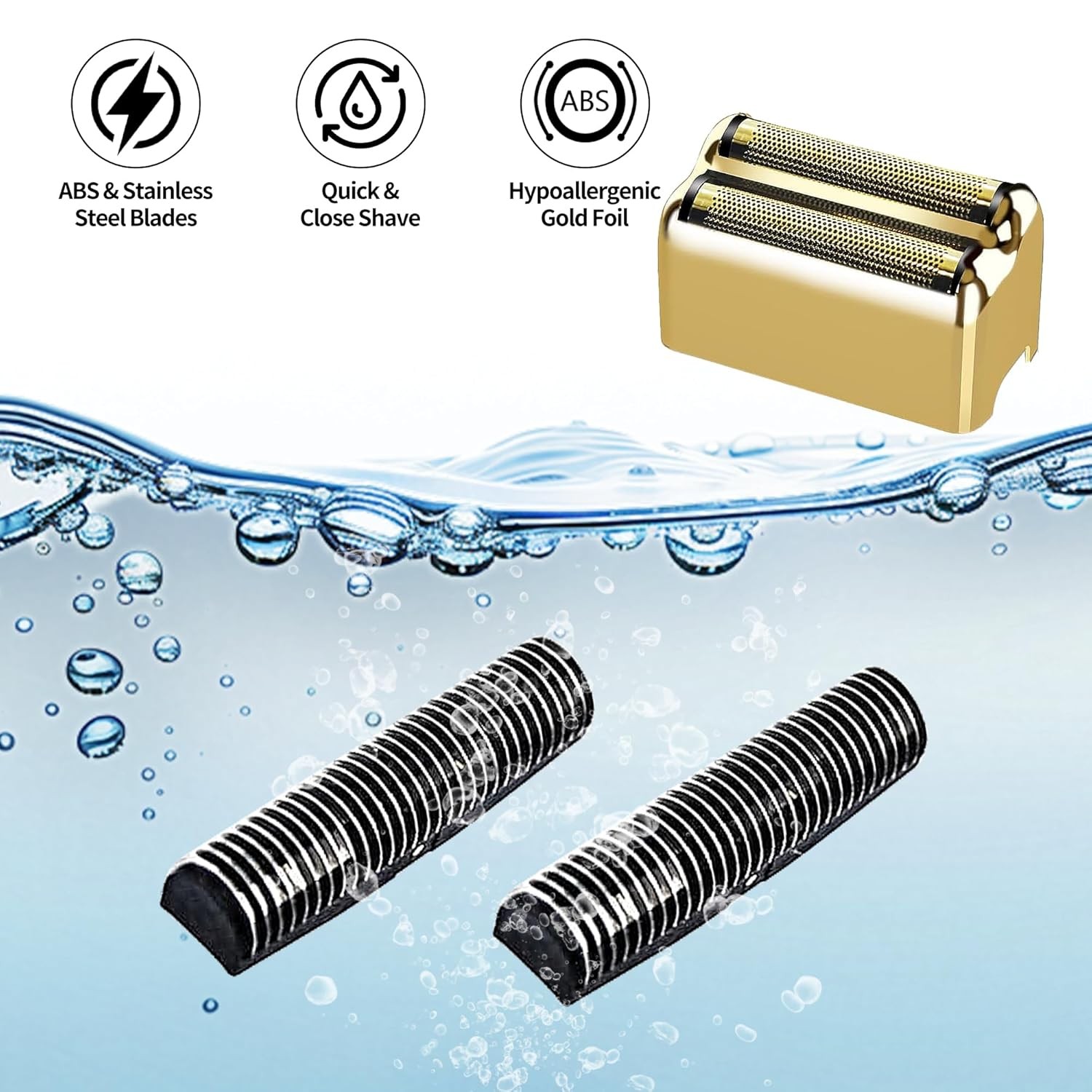 Gold Replacement Foil & Cutters for BaBylissPRO FXFS2 Shaver