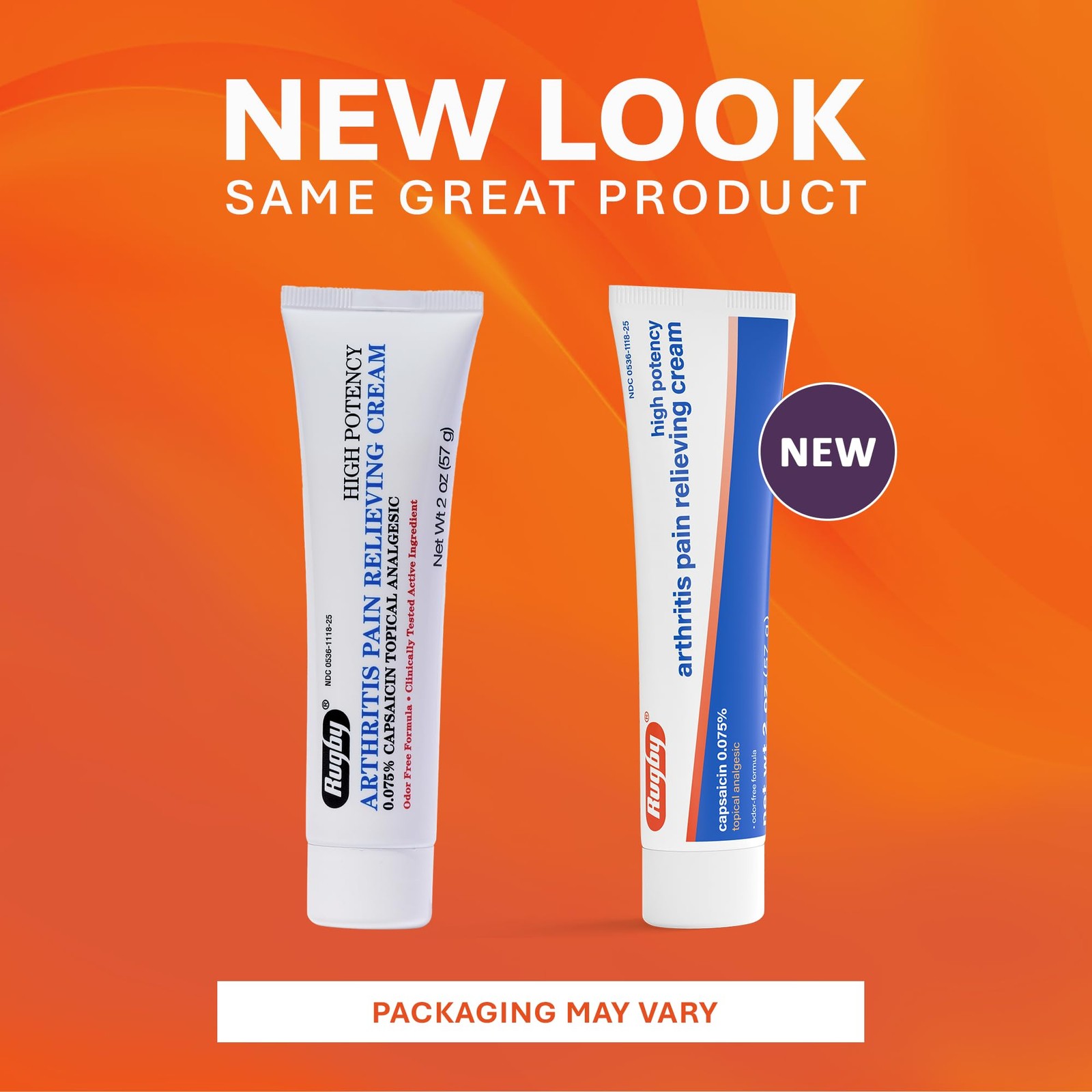 Rugby Laboratories Rugby High Potency Capsaicin 0.075 Cream – Pain Relief Cream