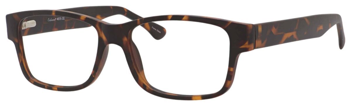 Mens Eyeglasses Frame Enhance EN4075 Glasses Frame Size 60-20-160 Matte Tortoise