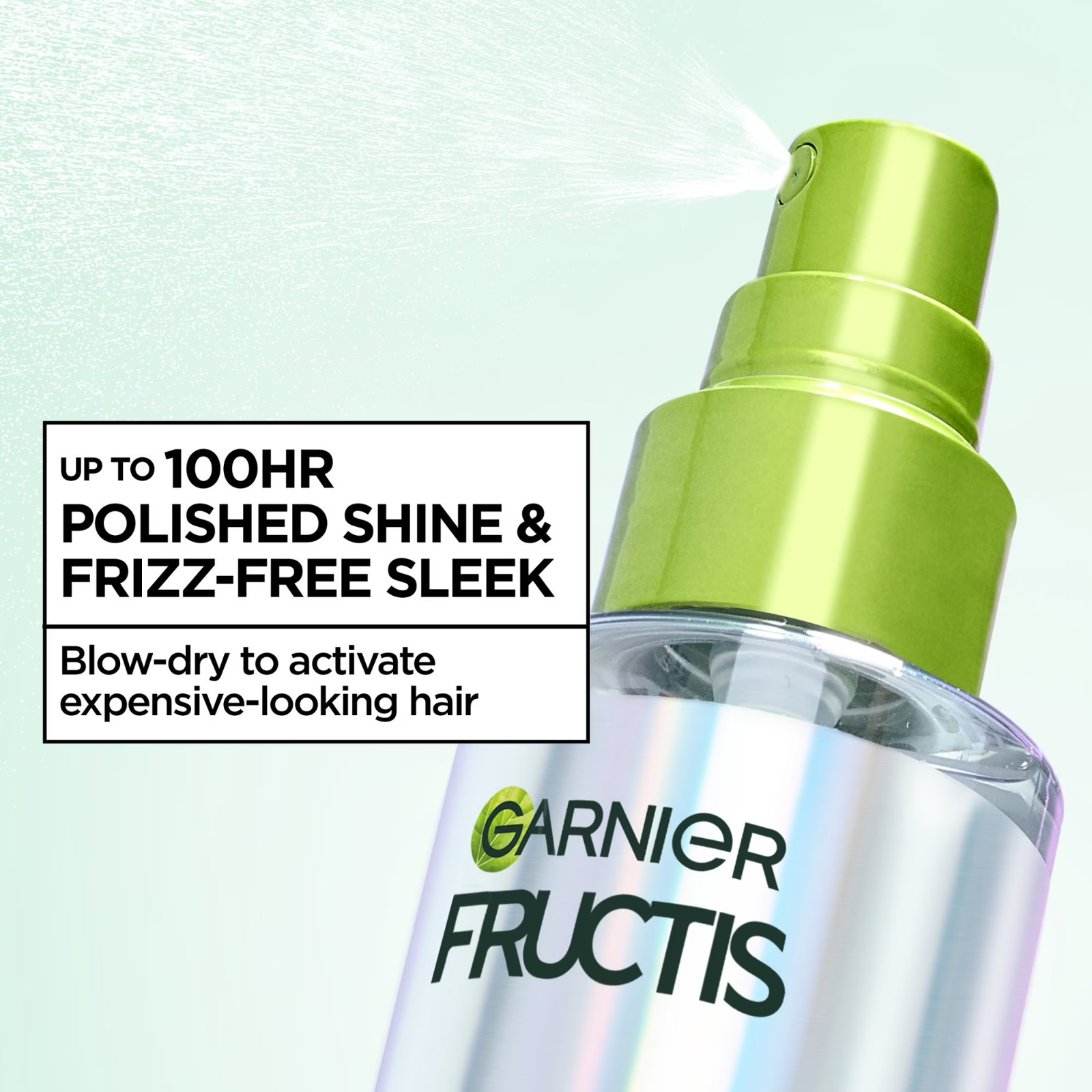 2 Pack Garnier Fructis Diamond Sleek Shine Spray for Frizzy and Dry Hair 4.6 Oz