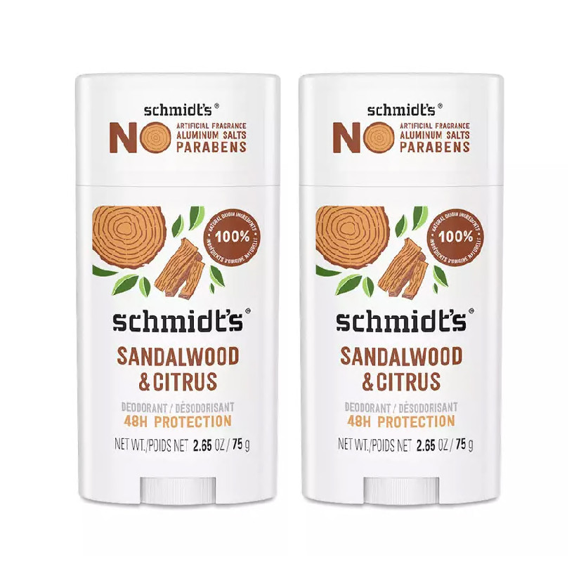 Schmidt’s, Deodorant Stick Citrus & Sandalwood 2.65 oz ( pack of 2 )