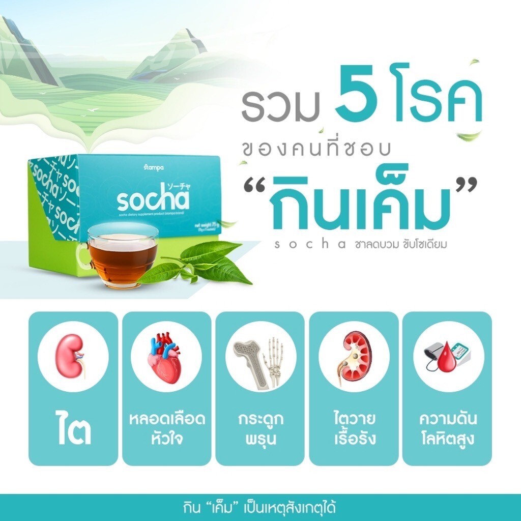 6x Socha Dietary Supplement Reduces Swelling Remove Sodium Block Burn High Fiber