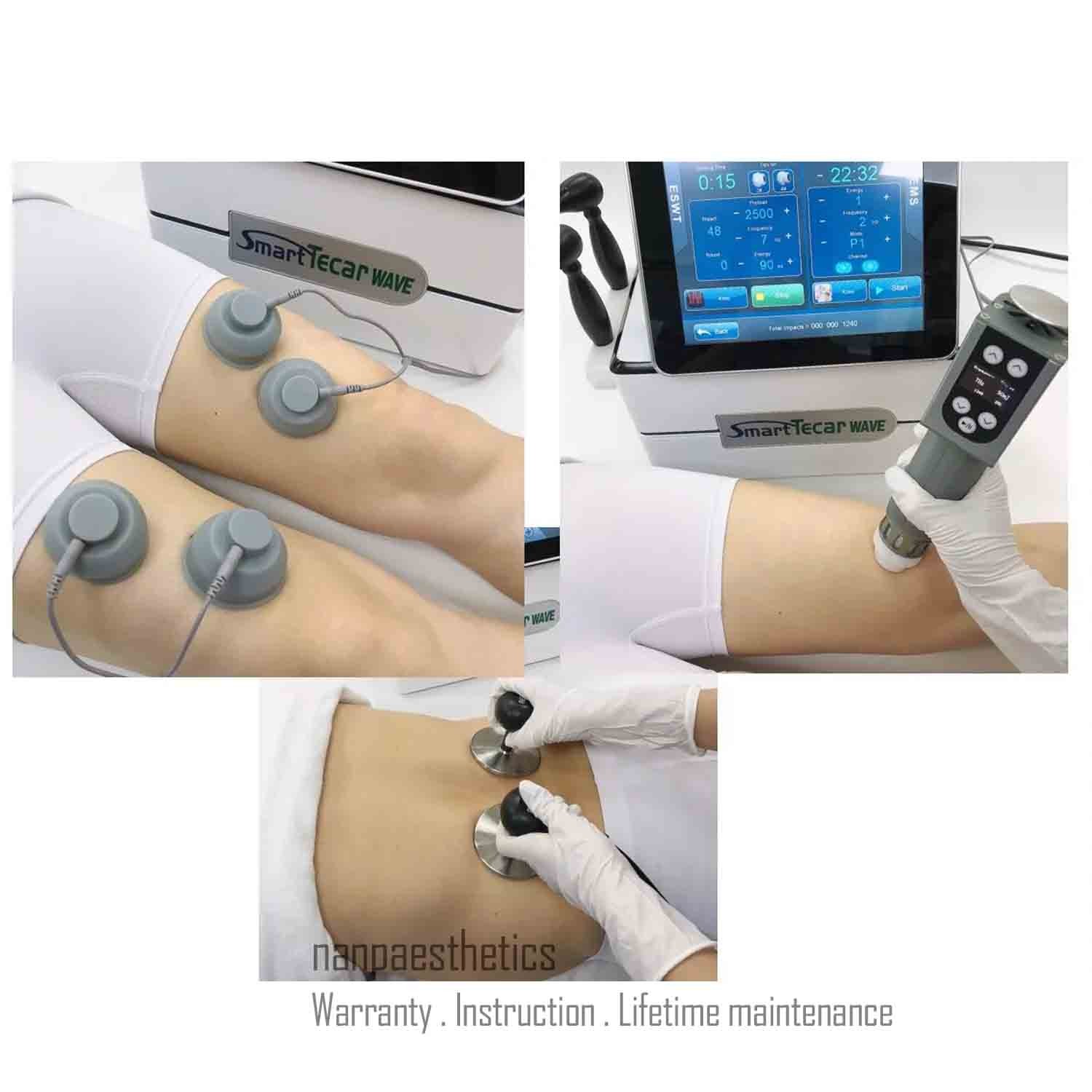 3in1 Smart Tecar Wave Shockwave Therapy Machine Physio Pain Relief Body Slimming