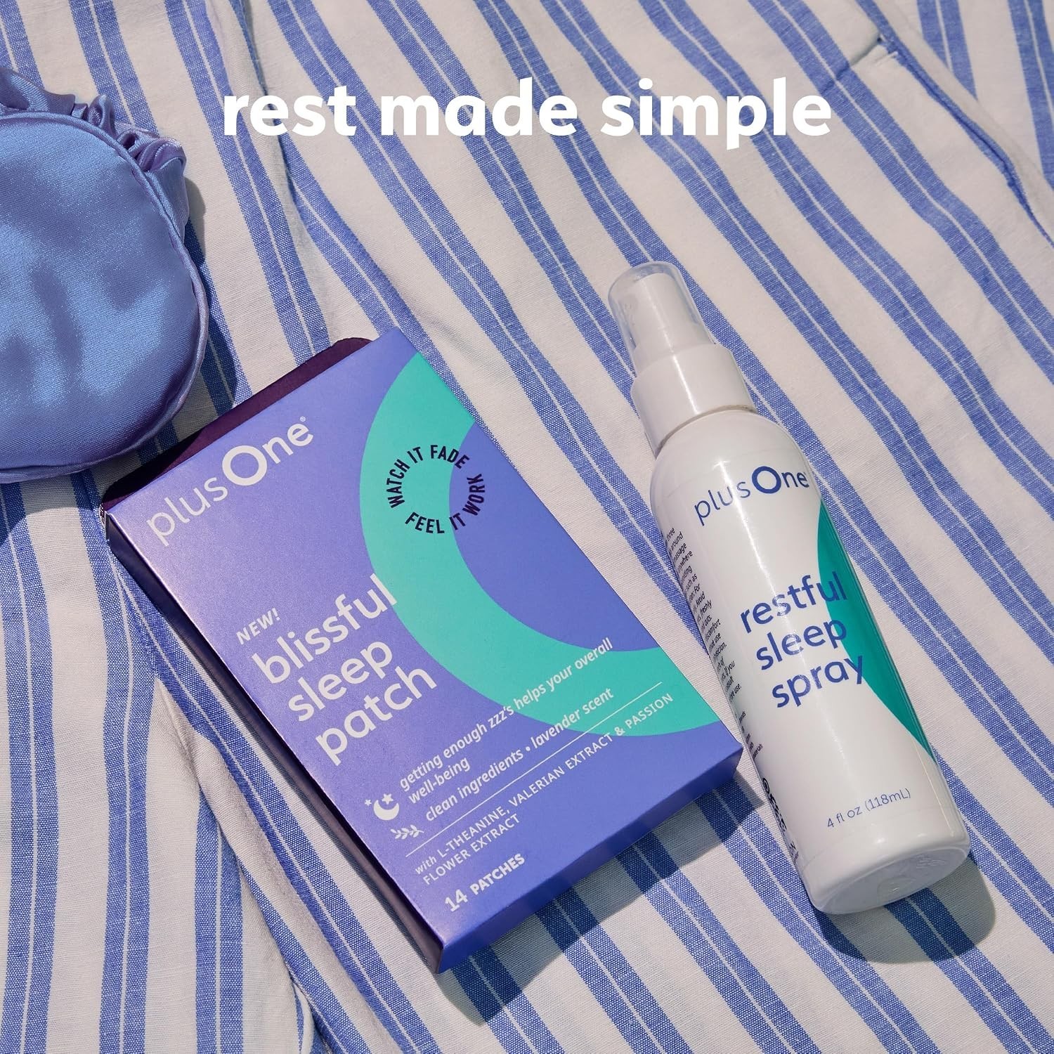 Plus One Blissful Sleep Spray – Lavender & Ashwagandha, 4 Fl Oz Relaxation Aid