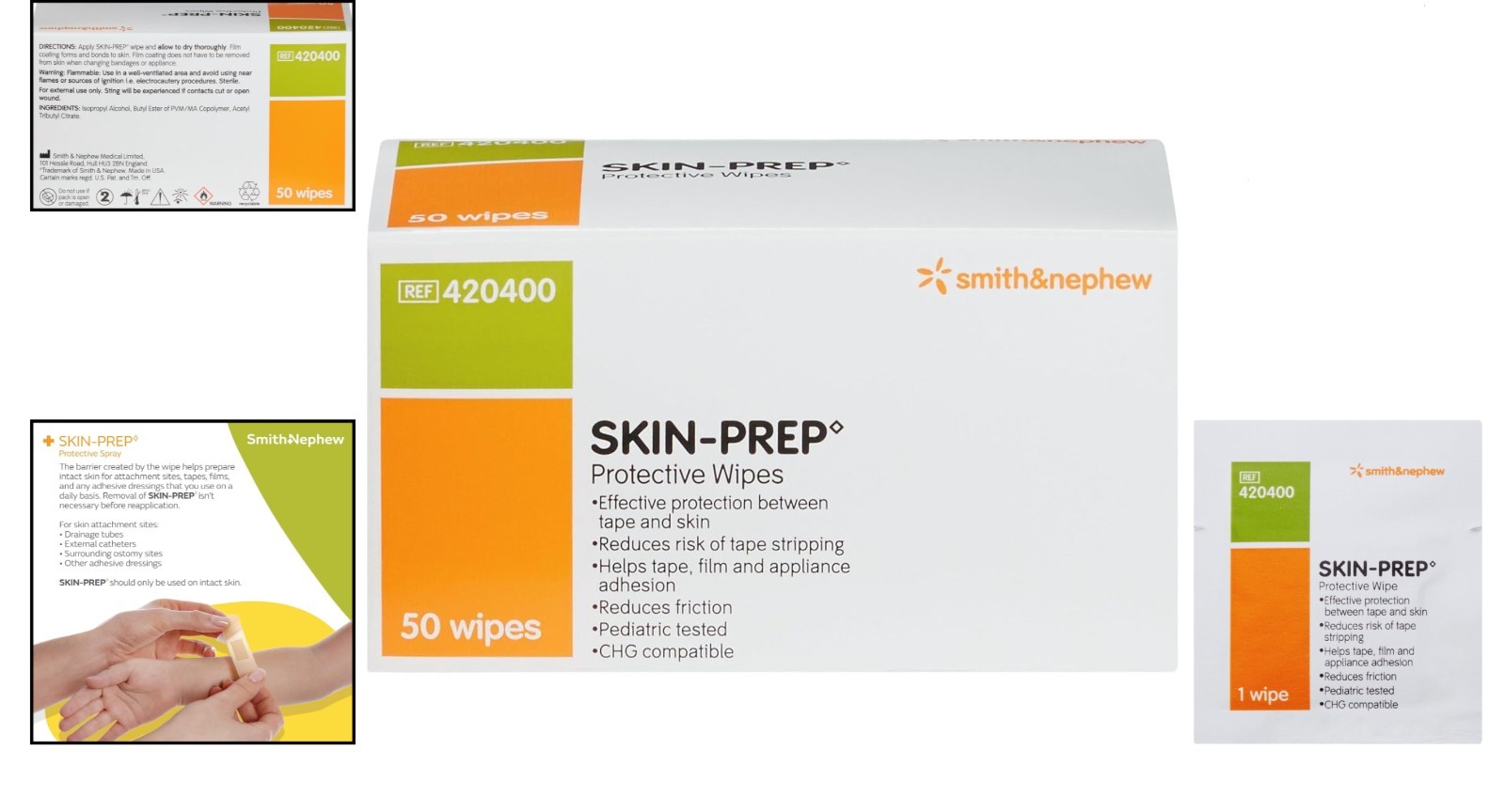 Smith And Nephew Skin-Prep Protective Wipes – 50 Count for Sensitive Skin Care