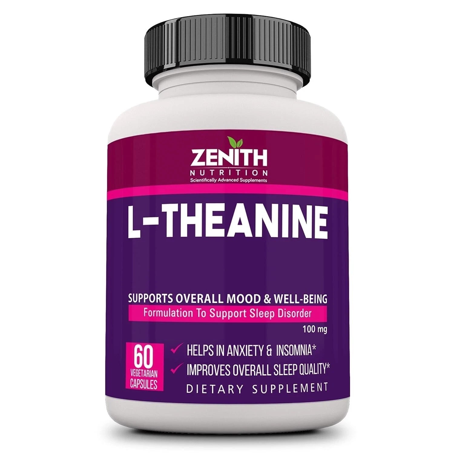 Zenith Nutrition L-Theanine 100mg – 60 Capsules
