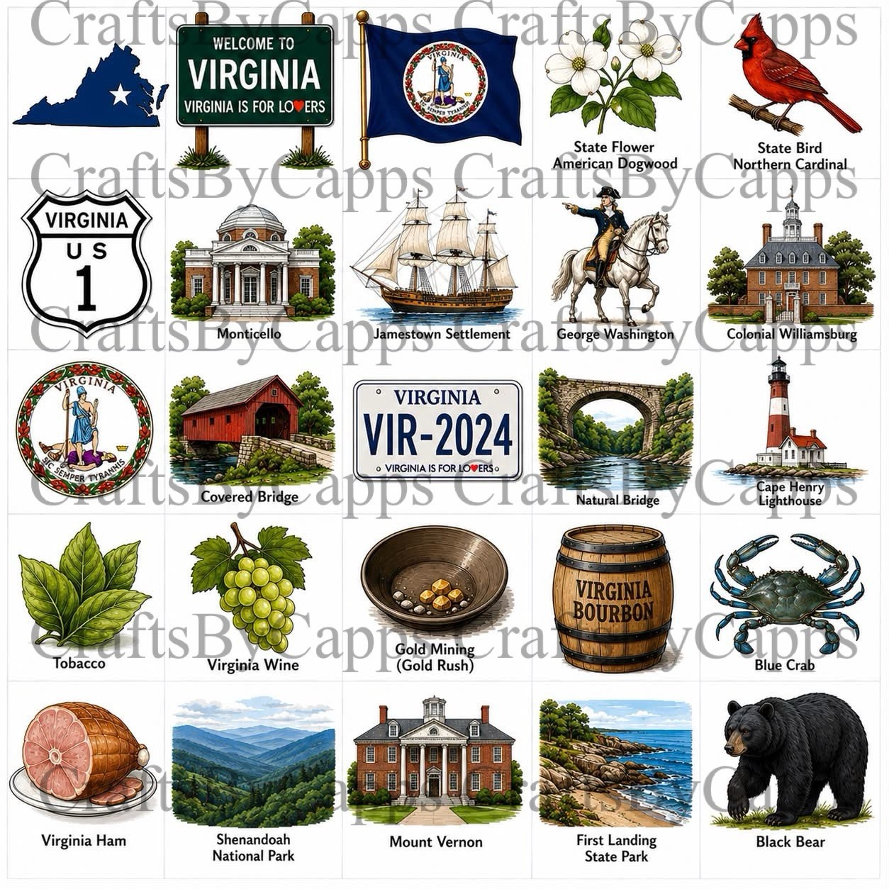 Virginia Waterslide Decals For Nails, Hot Wheels, Etc Set Of 50 KC