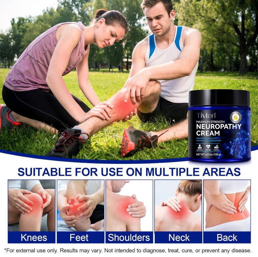NEW Crema Recomendada Para El Alivio Del Dolor Muscular, De Espalda Y Rodillas
