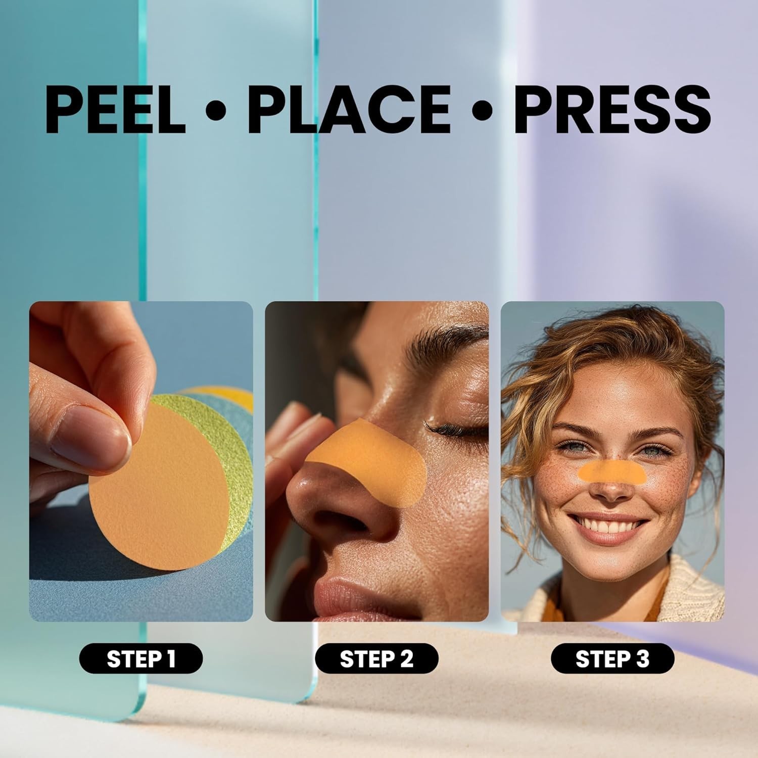 Multi-Shape Sun Protection Patches with Eyeglasses Holders – Travel Ready Kit