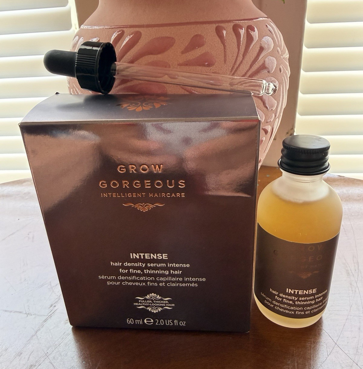 Grow Gorgeous Intense Hair Density Serum for Fine Thinning Hair, 60ml/2.0oz