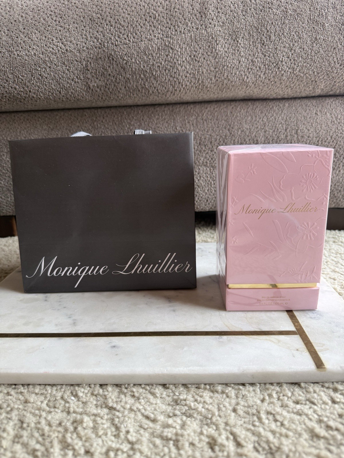 Monique Lhuillier Eau De Parfum Spray – SEALED, NEW IN BOX, 3.4 OZ., GIFT BAG
