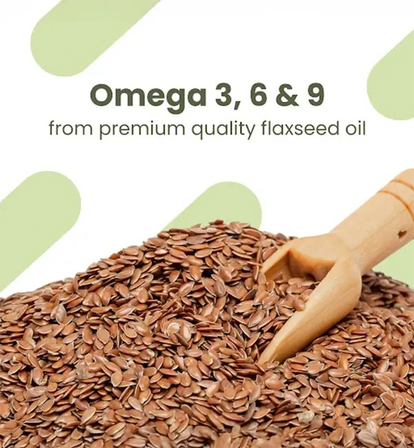Revital Omega 3 Vegetarian 1000 mg Flaxseed Oil, 60 Capsules