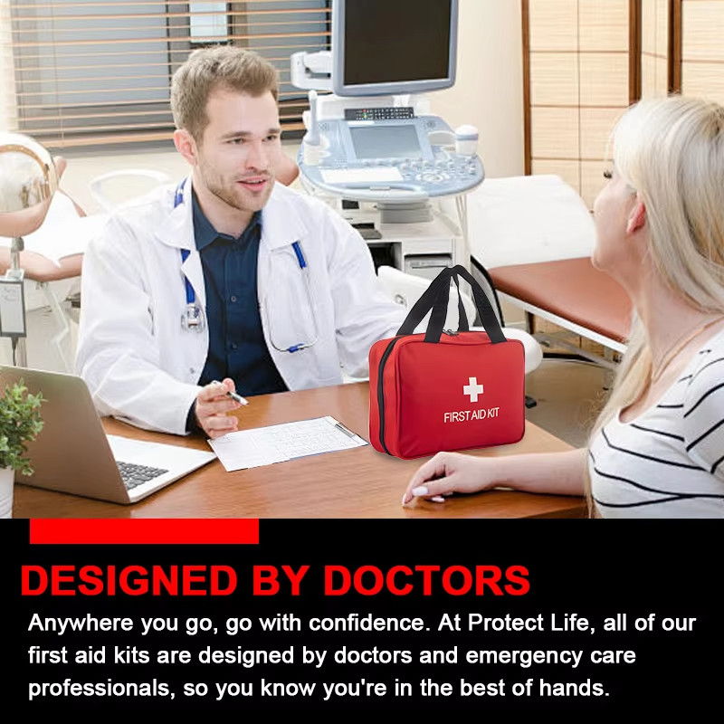 Compact First Aid Kit Emergency Medical Supplies for Home Car Travel Camping
