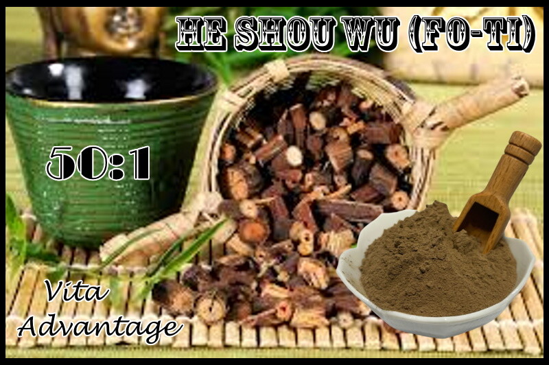 100% Pure & Organic HE SHOU WU (FoTi) High Potency 50:1 extract powder 1lb